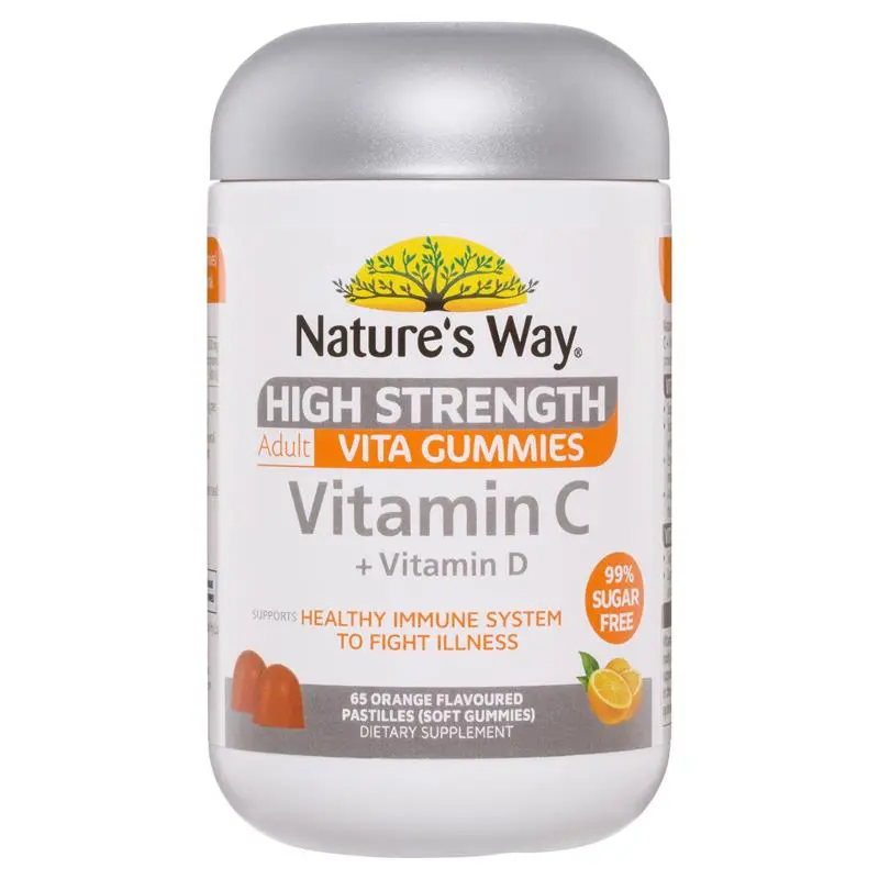 NATURE'S WAY ADVG SUG FREE HS VIT C 65S