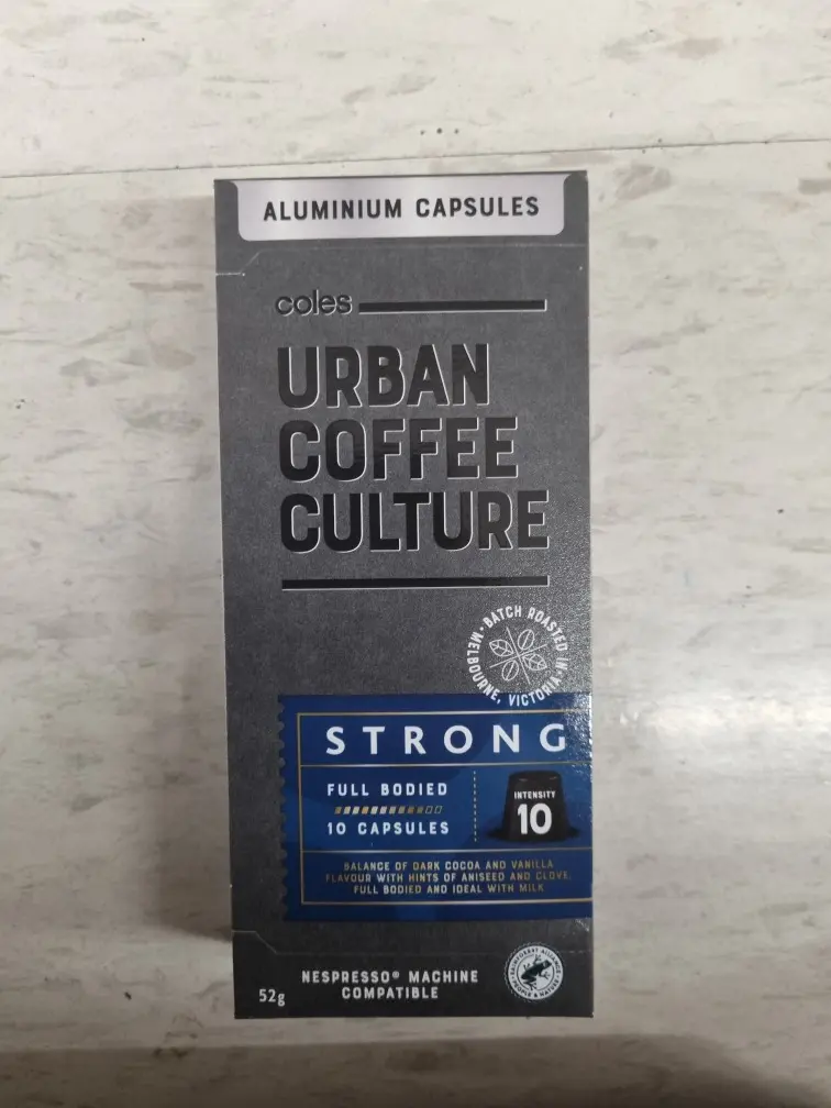 Urban Coffee Culture Strong Aluminium