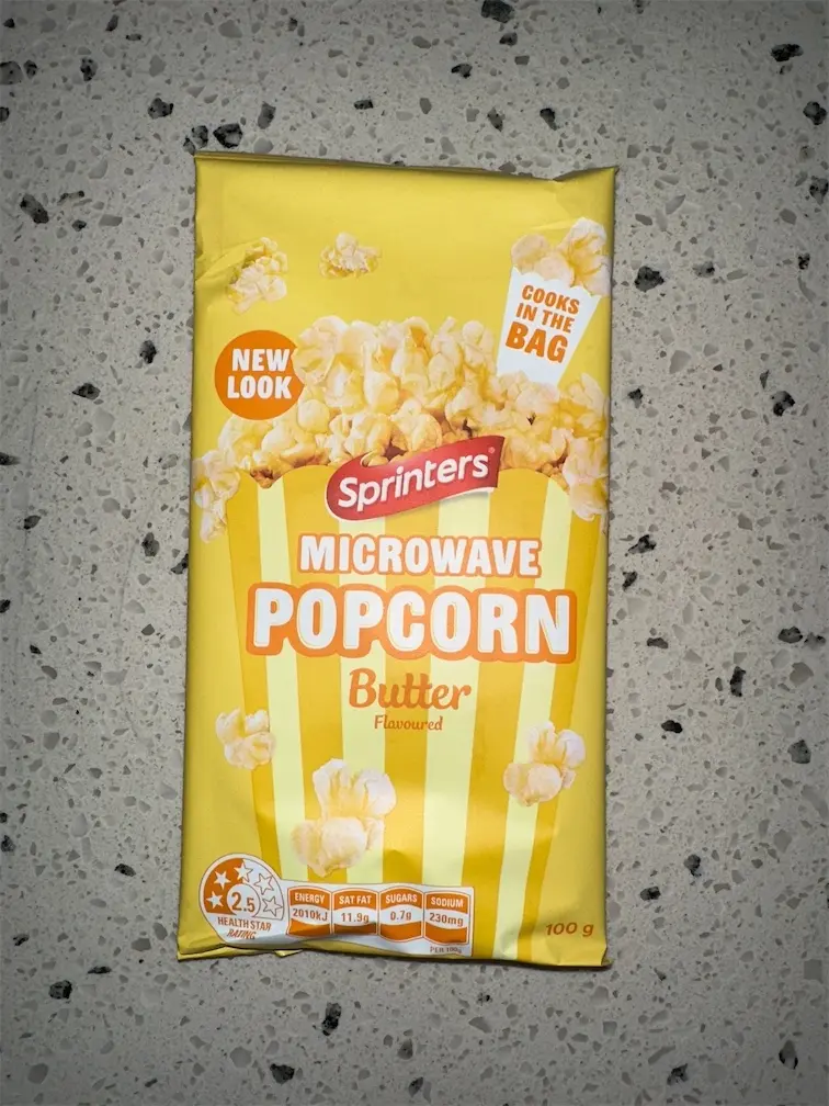 Sprinters Microwave Popcorn Butter Flavoured 100g