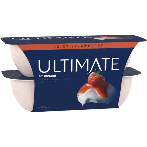 Danone The Ultimate Succulent Strawberry Yoghurt 4x115g