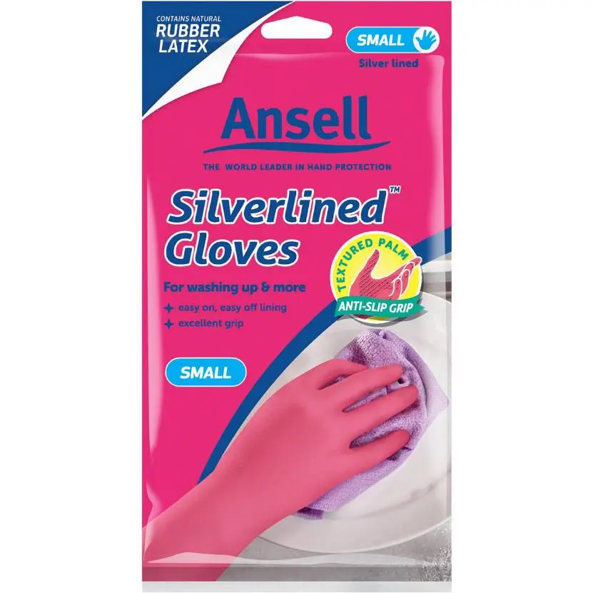 Vileda Ansell Smooth Silverlined Gloves Small 1ea