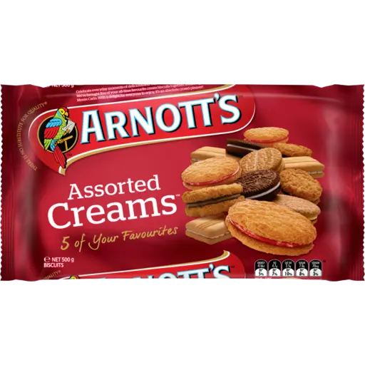 Arnotts Biscuits Assorted Creams 500g