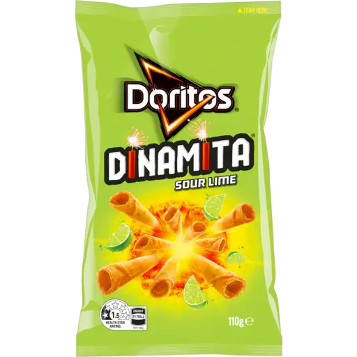 Doritos Dinamita Corn Chips Sour Lime 110 G