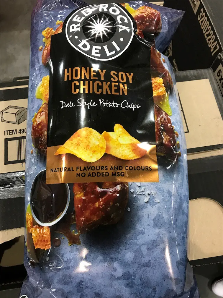 Red Rock Deli Style Potato Chips Honey Soy Chicken 640g
