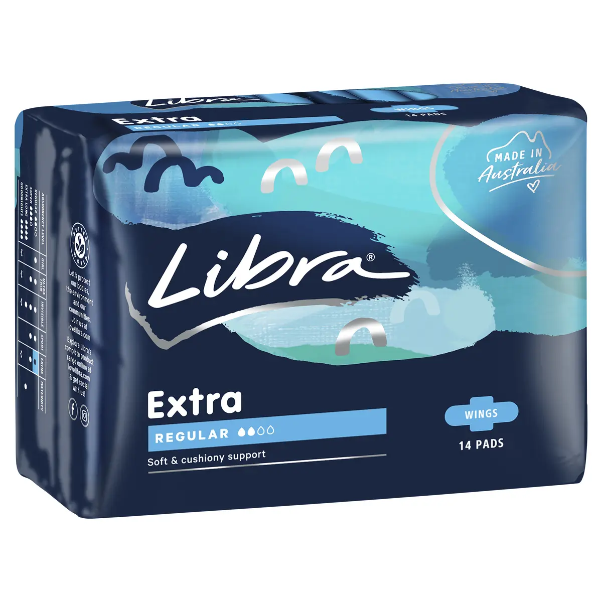 LIBRA EXTRA PADS REGULAR WINGS 14EA