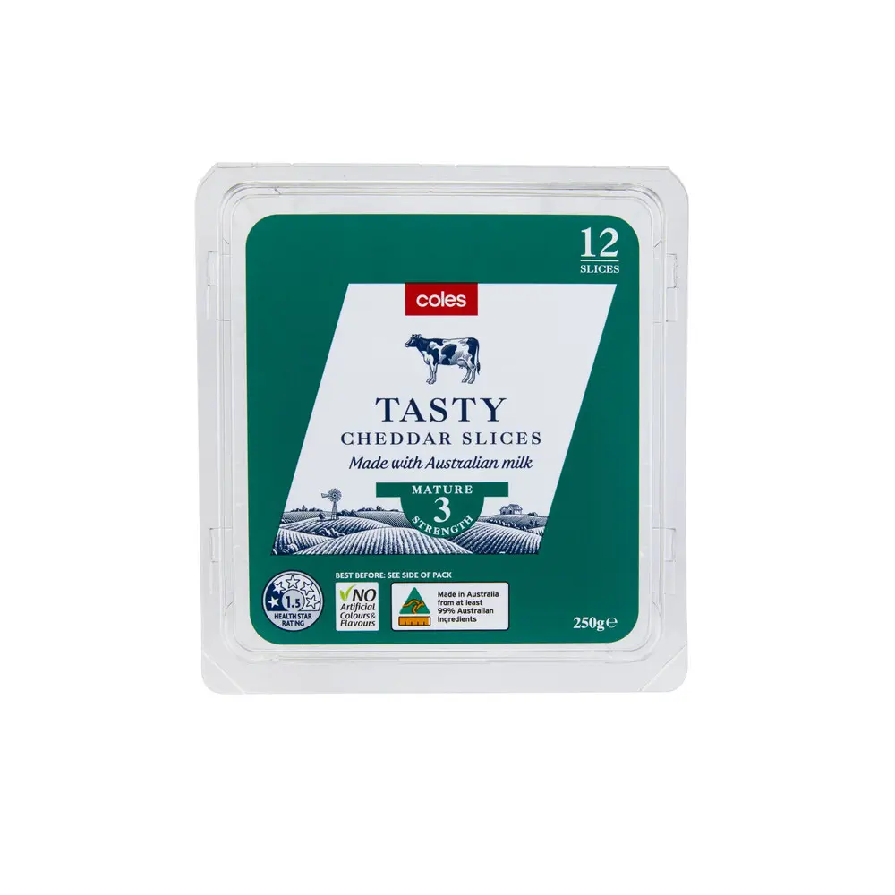 Australian Tasty Cheese Slices 12 Pack