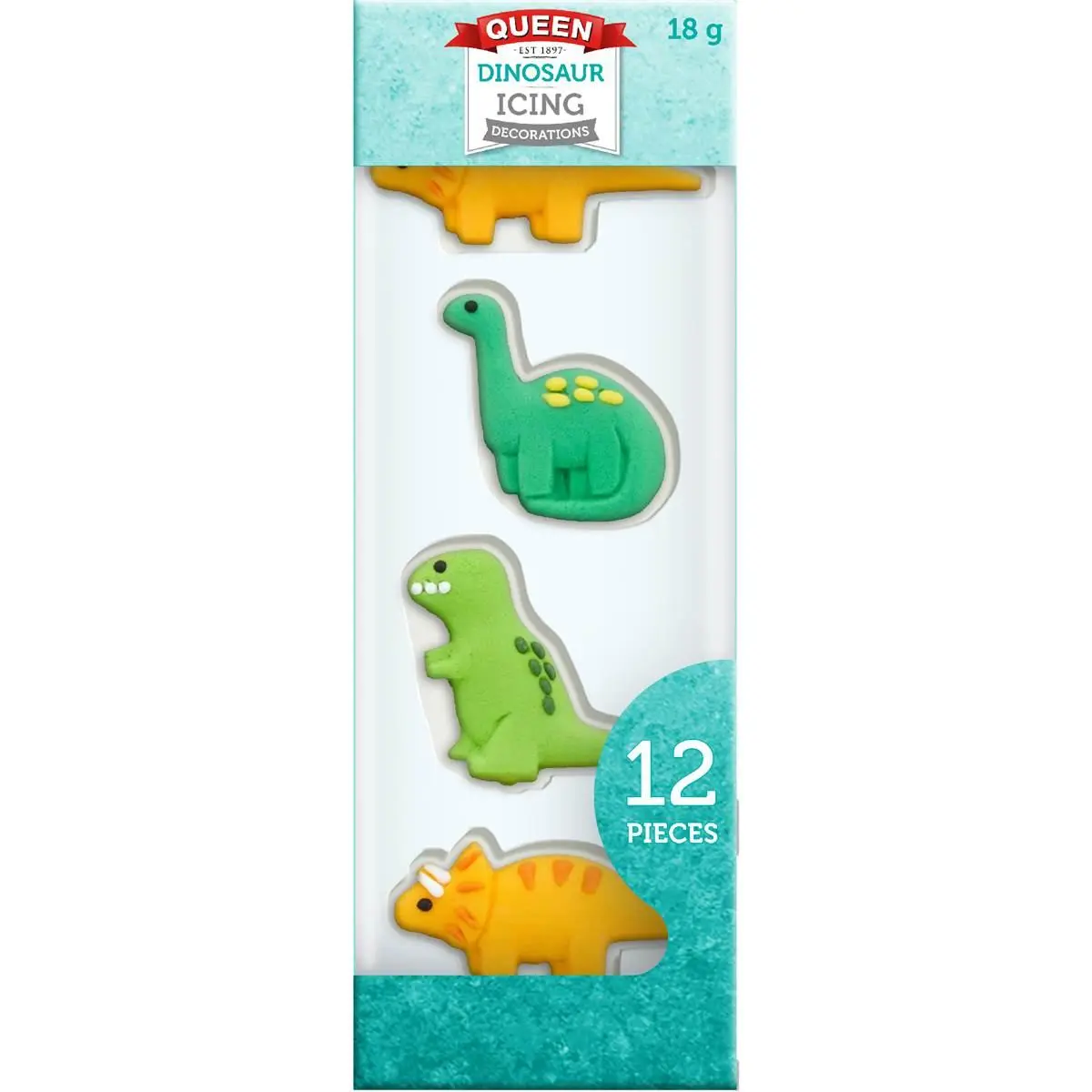 Queen Dinosaur Icing Decorations 18g