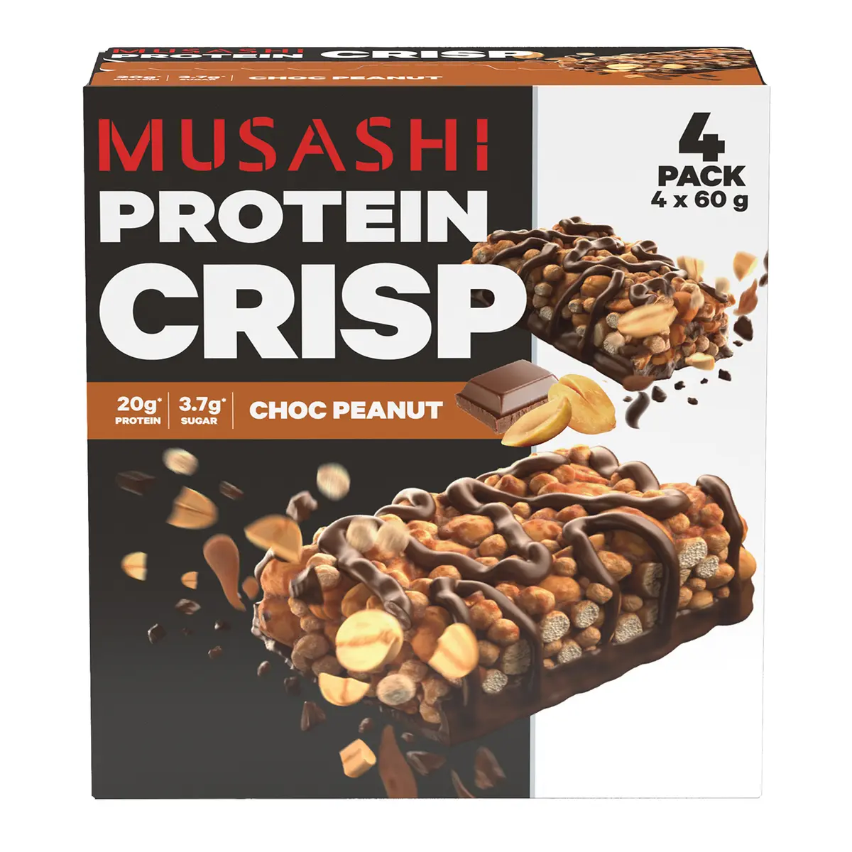 Musashi Crisp Multipack Choc Peanut 60G X4
