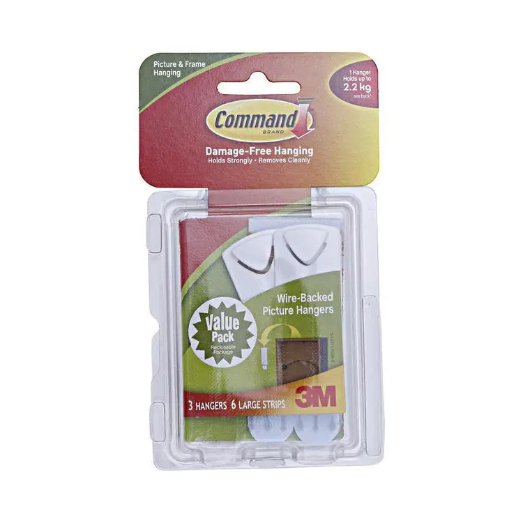 Command Wire Back Picture Hanger Value Pack - White