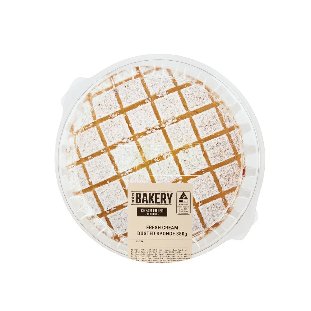 Traditional Cream Filled Dusted Sponge 380g