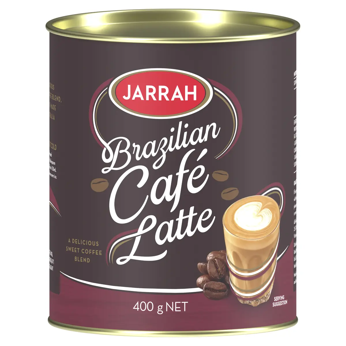 Jarrah Coffee Brazilian Café Latte 400g