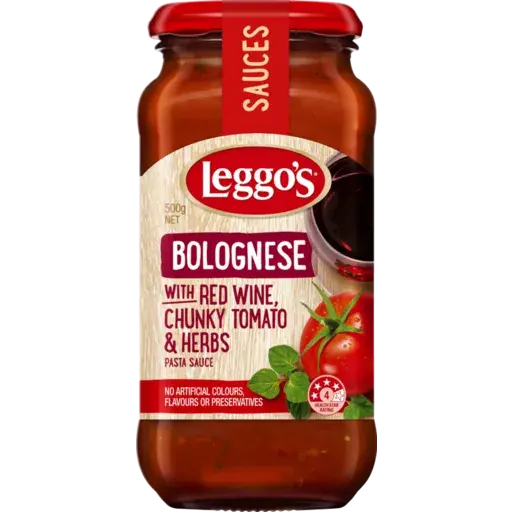 Leggo's Red Wine Bolognese Pasta Sauce 500g