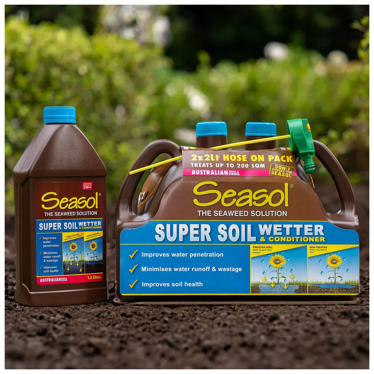 Seasol The Seaweed Solution Super Soil Wetter & Conditioner Value Twin Pack