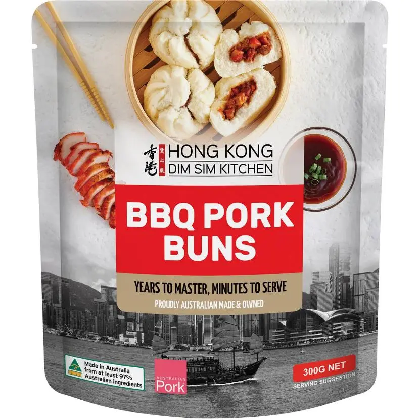 Hong Kong Dim Sim Kitchen BBQ Pork Buns 300g