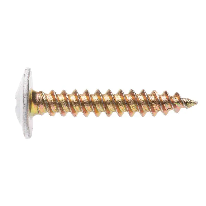 Zenith Timber Screws Button Head White 100 Pack