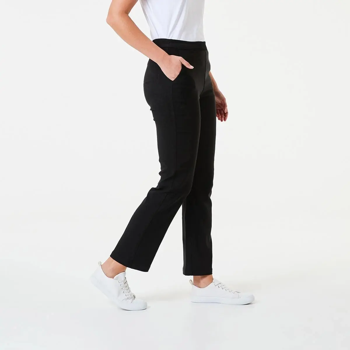Pull On Straight Leg Pants