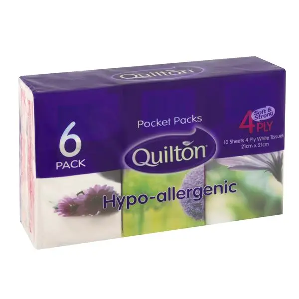 Quilton Pocket Packs 4Ply Hypo Allergenic