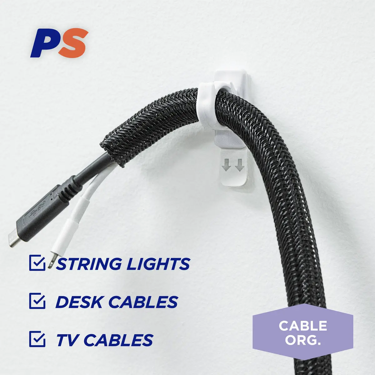 Permastik™ Small Cable Clips Value Pack - 25 Pack