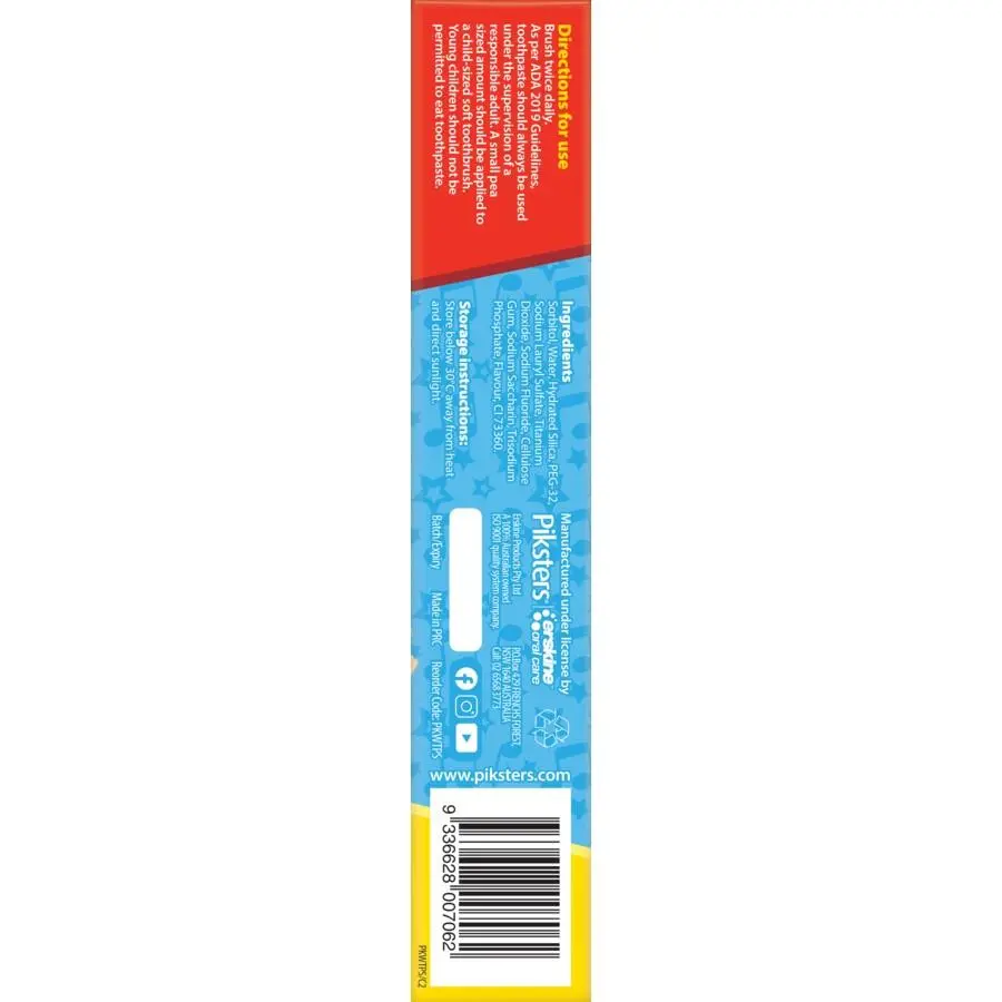 The Wiggles Toothpaste Strawberry Flavour Sugar Free 2-5 Years