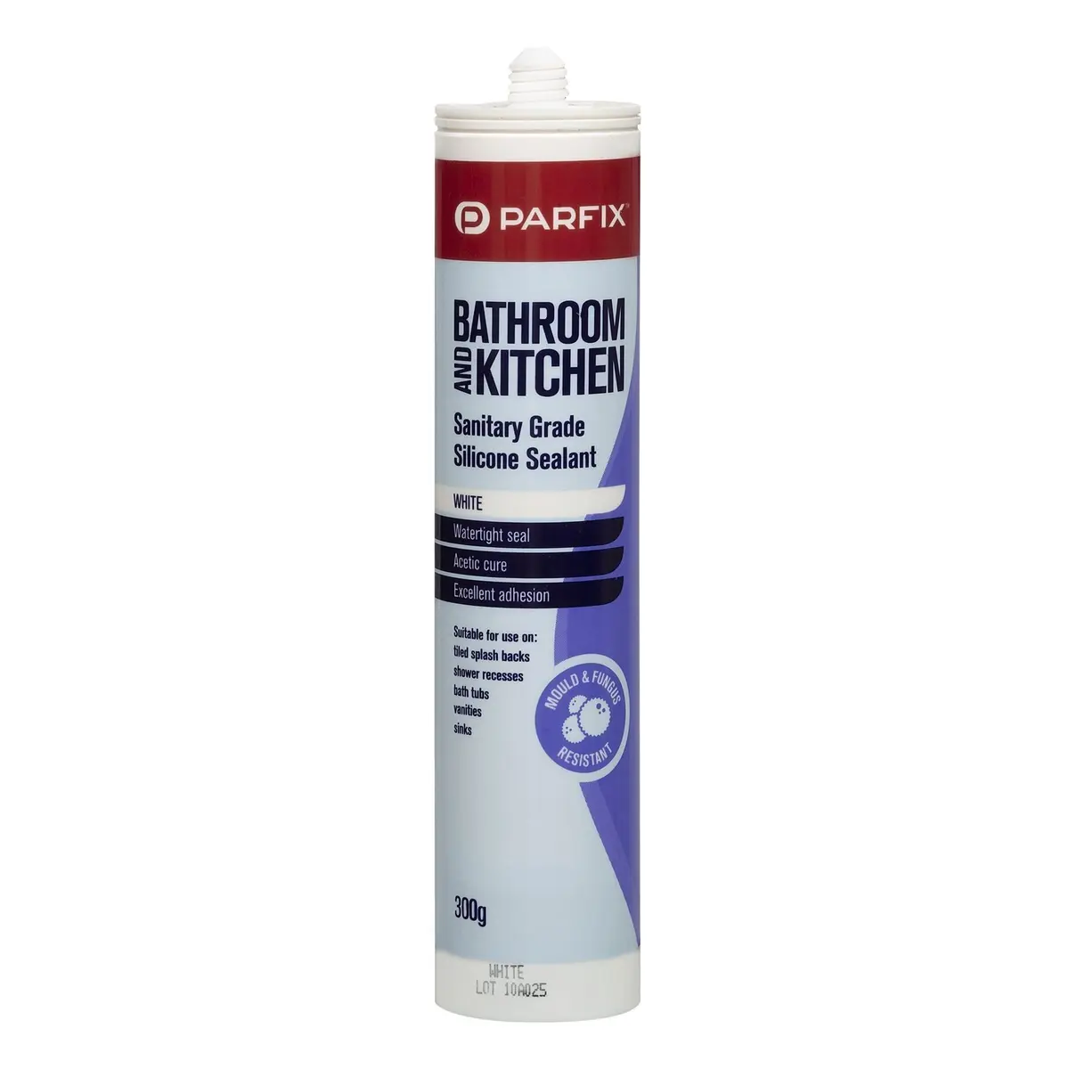 Parfix White Bathroom And Kitchen Silicon 300g