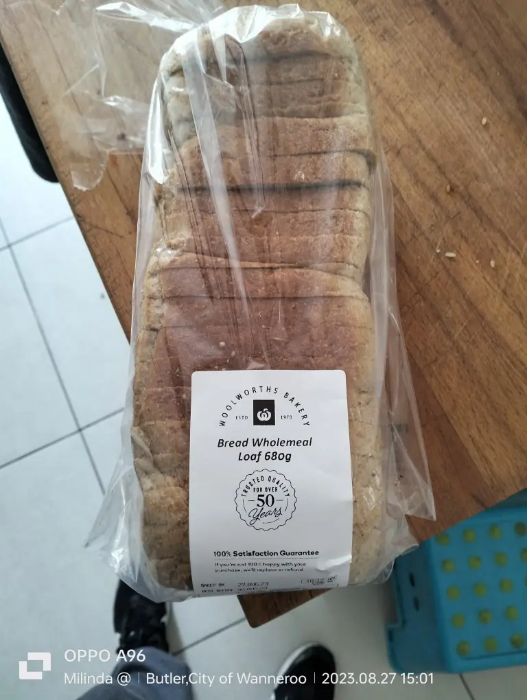 WOOLWORTHS Bread Wholemeal Loaf 680g