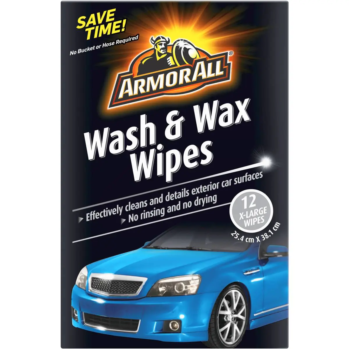 Armor All Wipes Wash & Wax 12ea