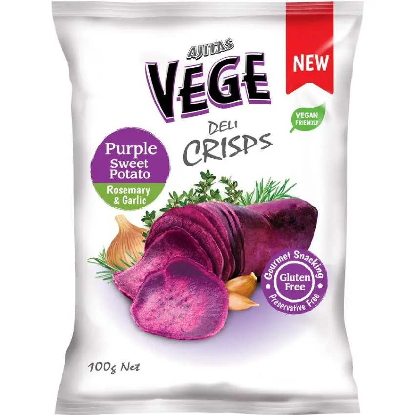 AJITAS DELI CRISPS PURPLE SWEET POTATO 100g