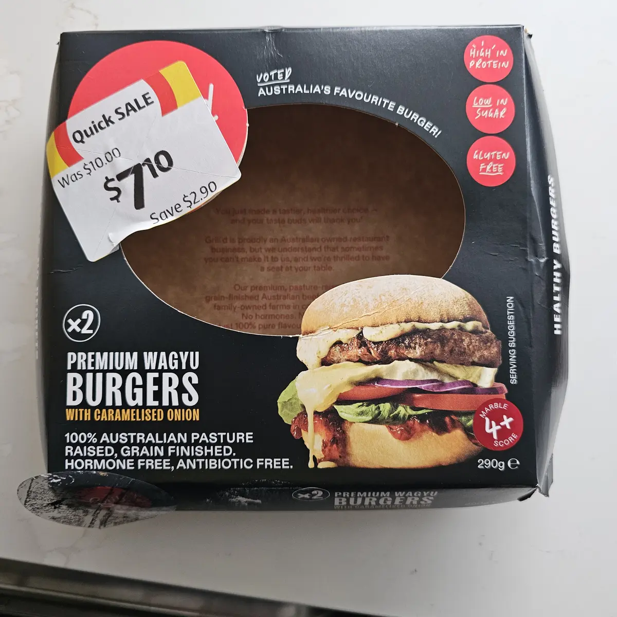 Wagyu Burgers with Caramelised Onion