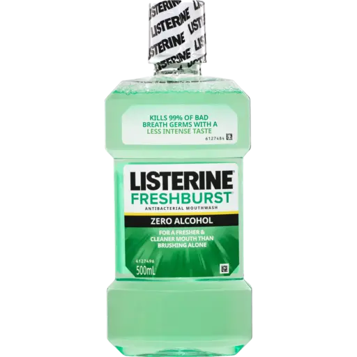 Listerine Freshburst Zero Alcohol Antibacterial Mouthwash 500mL