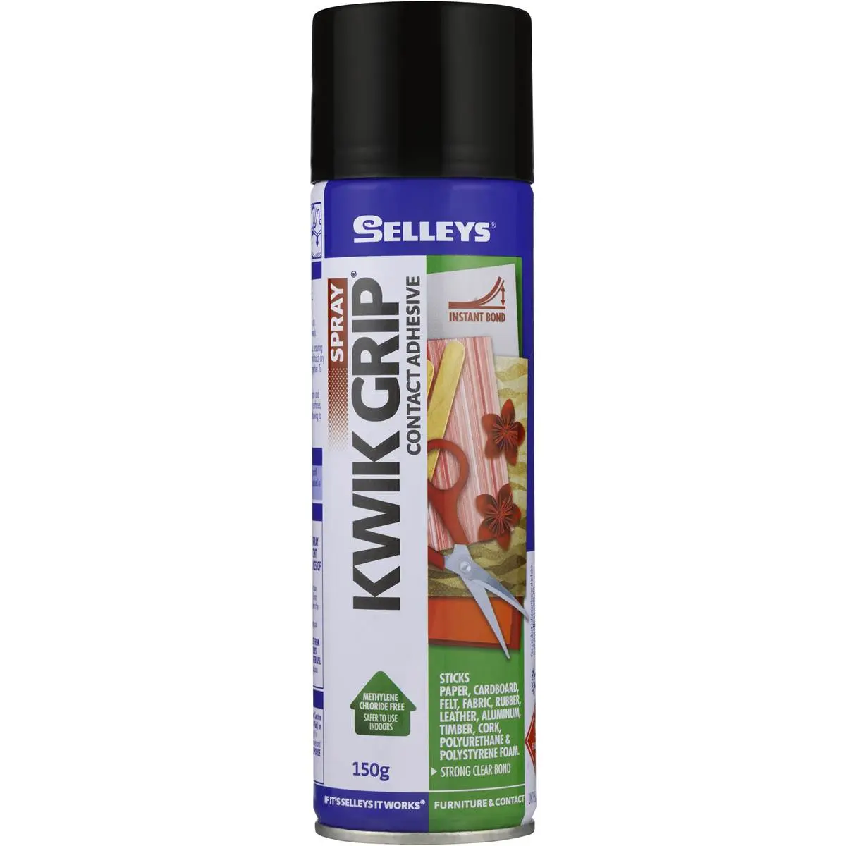 SELLEYS KWIK GRIP ADHESIVE AEROSOL 150ML