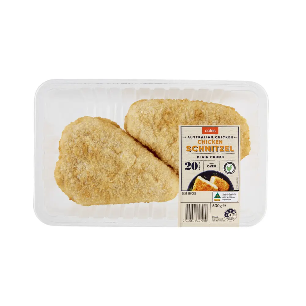 RSPCA Approved Chicken Breast Schnitzel Plain Crumb
