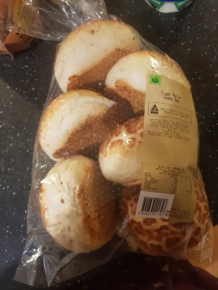 Woolworths Jumbo Tiger Rolls 6 Pack