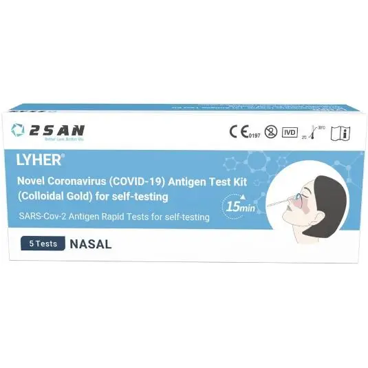 2San Lyher COVID-19 Rapid Antigen Self-Test - 5 Pack