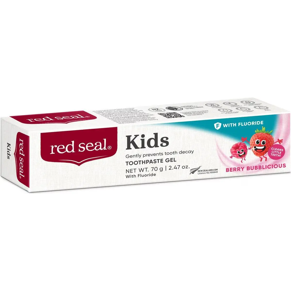 Red Seal Toothpaste Kids Berry Bubblicious 70g
