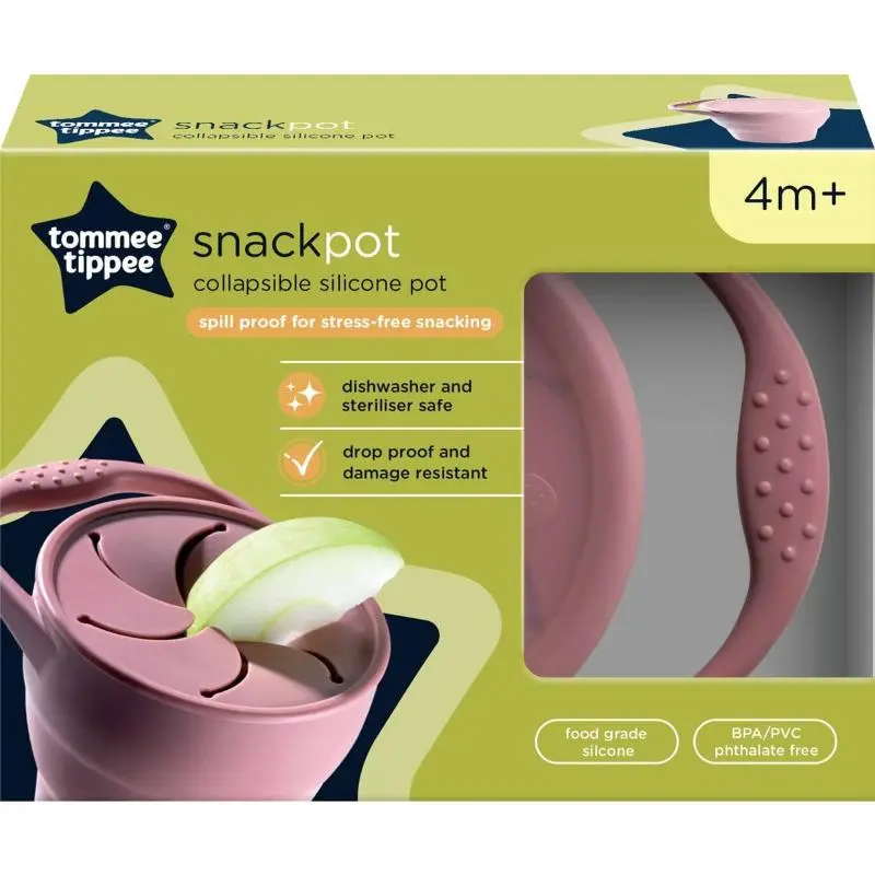 TOMMEE TIPPEE SILICONE COLLAPSIBLE SNACK POT
