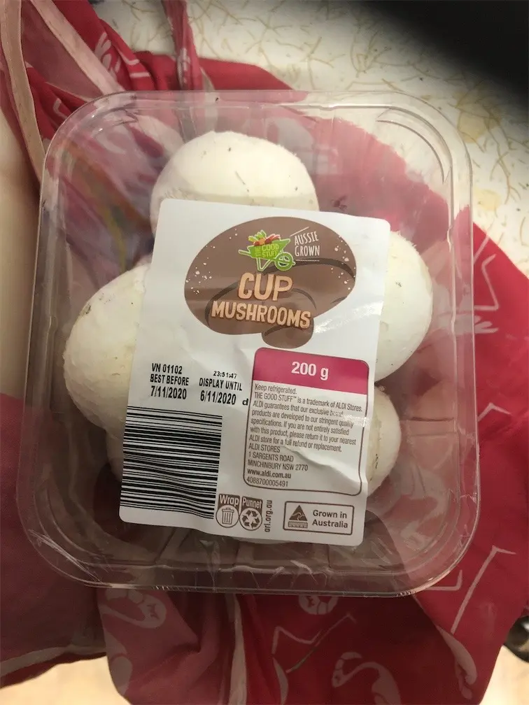 Cup Mushrooms 200g