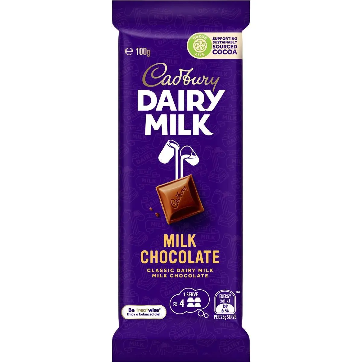 Cadbury Dairy Milk Chocolate 100g