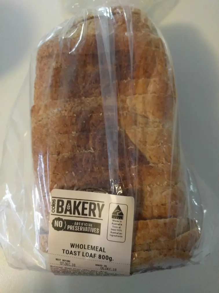 Wholemeal Toast Bread Loaf