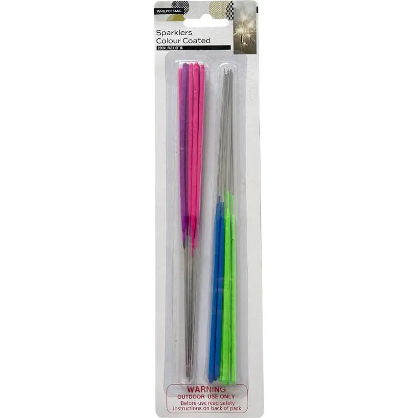 Whiz Pop Bang Colour Coated Sparklers