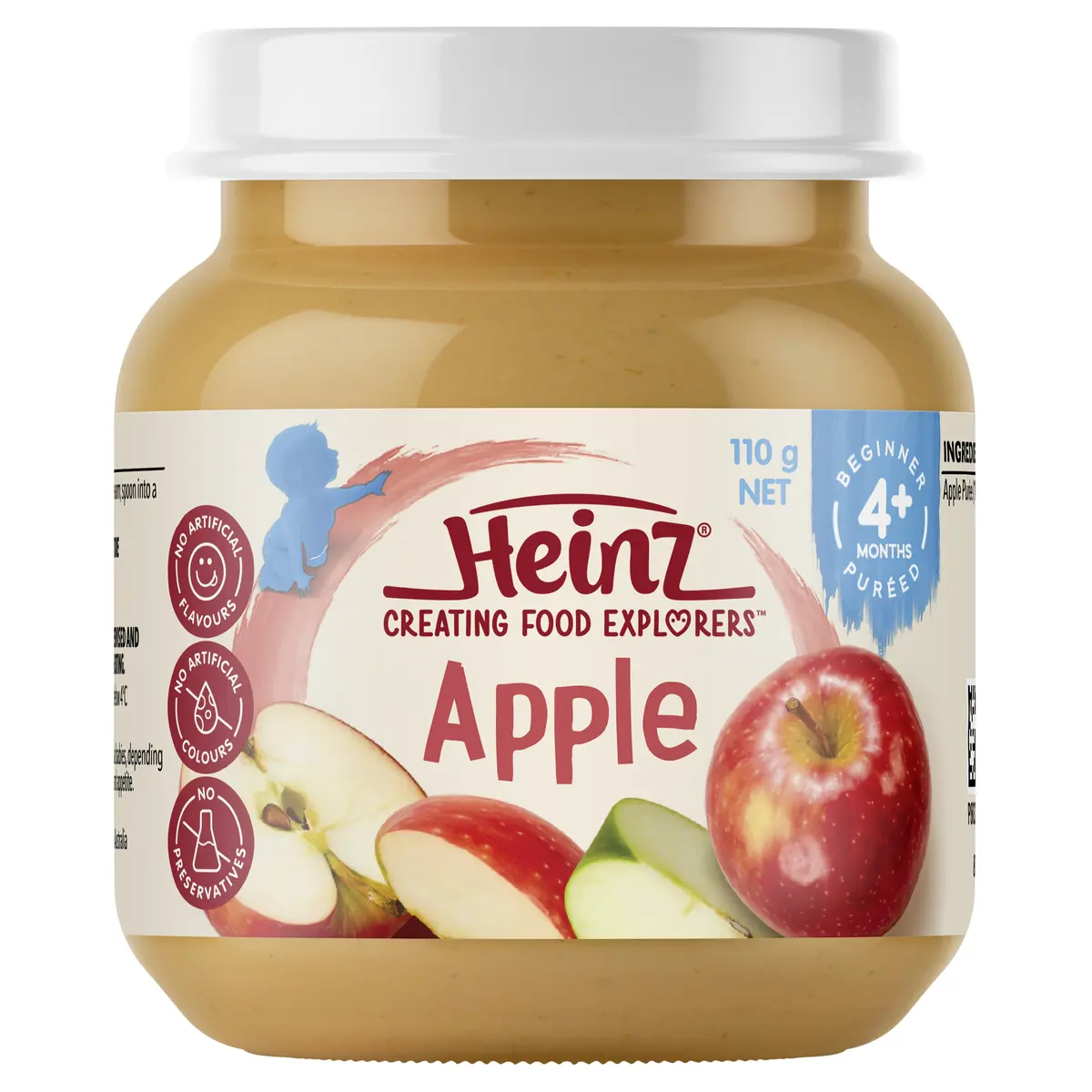 Heinz® Apple Baby Food Jar 4+ months 110g