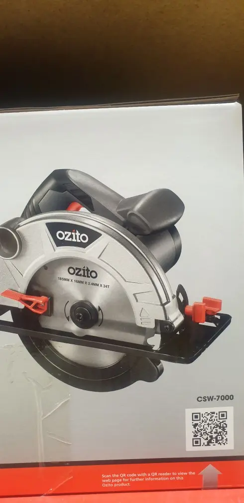 Ozito Circular Saw 185mm (7 1/4) Csw-7000