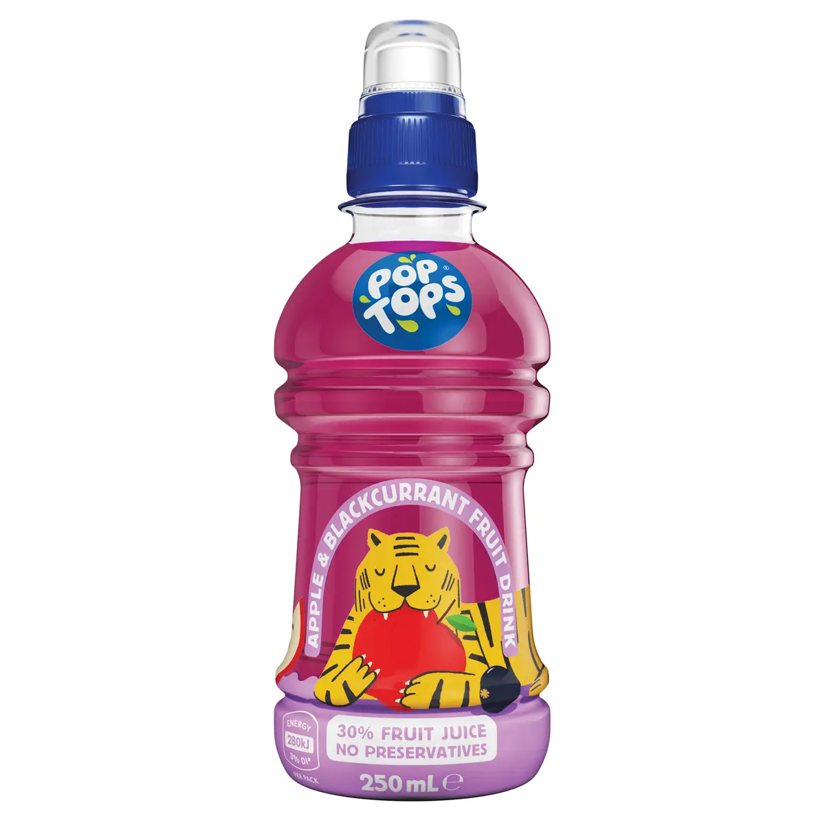 Pop Tops Fruit Drink Apple Blackcurrant 250mL