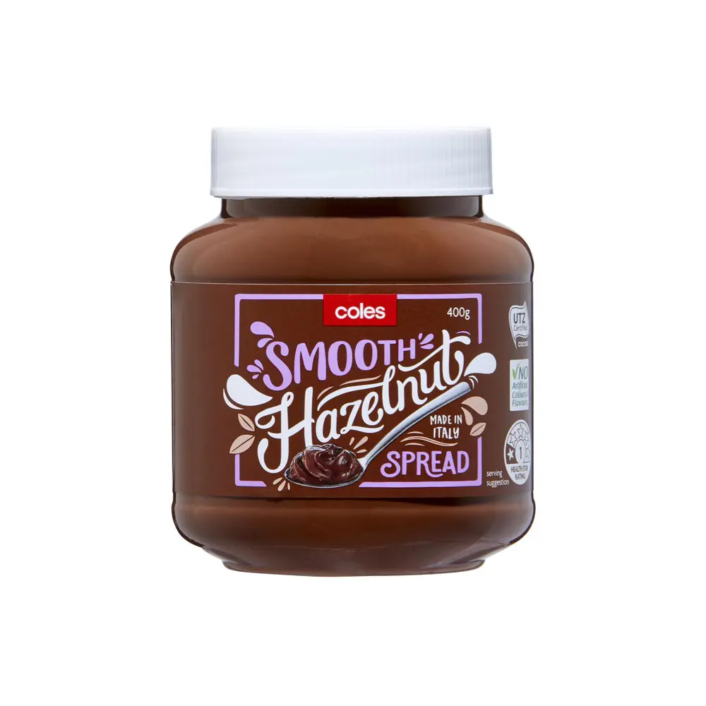 Coles Hazelnut Smooth Spread 400g