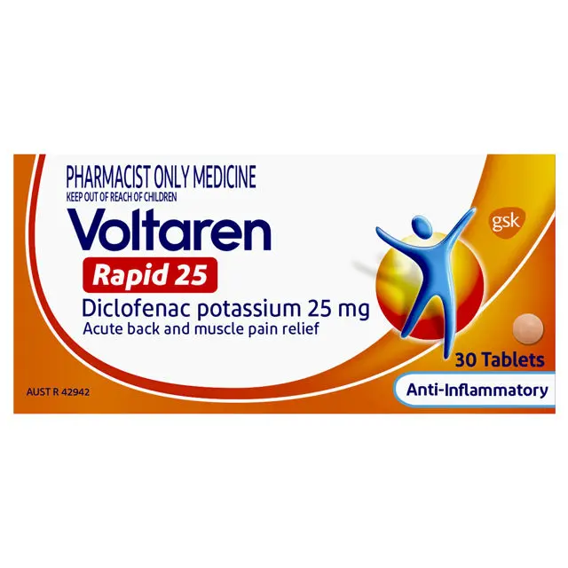 Voltaren RAPID TABLETS 25MG 30s