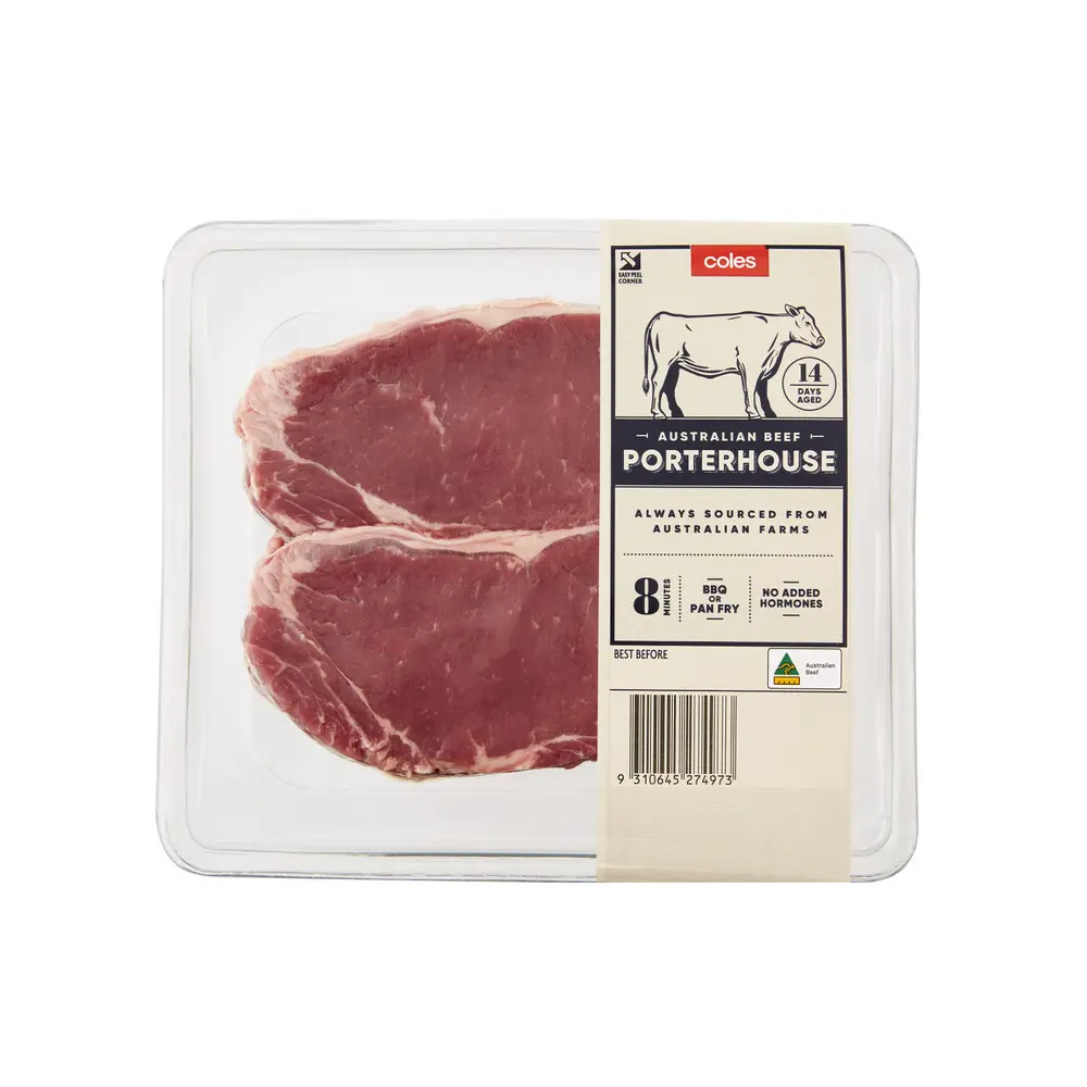 No Added Hormone Beef Porterhouse Steak 2 Pack
