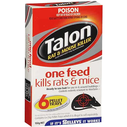 Talon Rat & Mouse Baits Killer 6 Pellet Trays