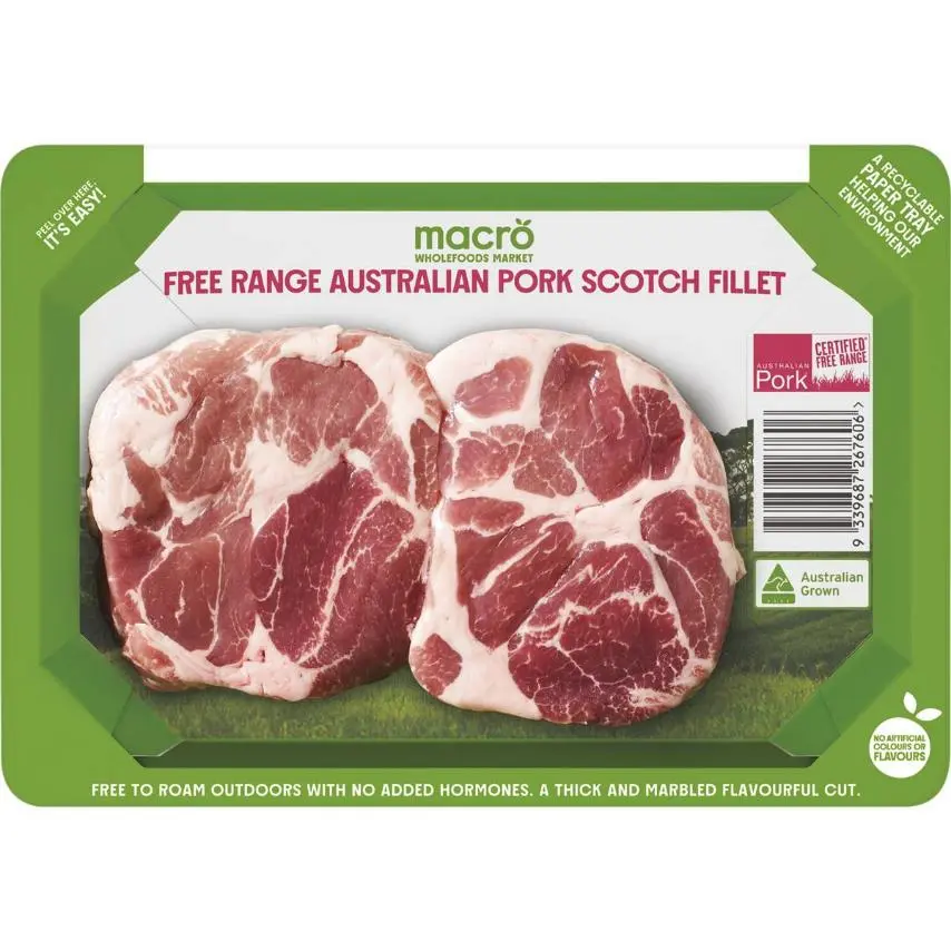 Macro Free Range Pork Scotch Fillet Steak