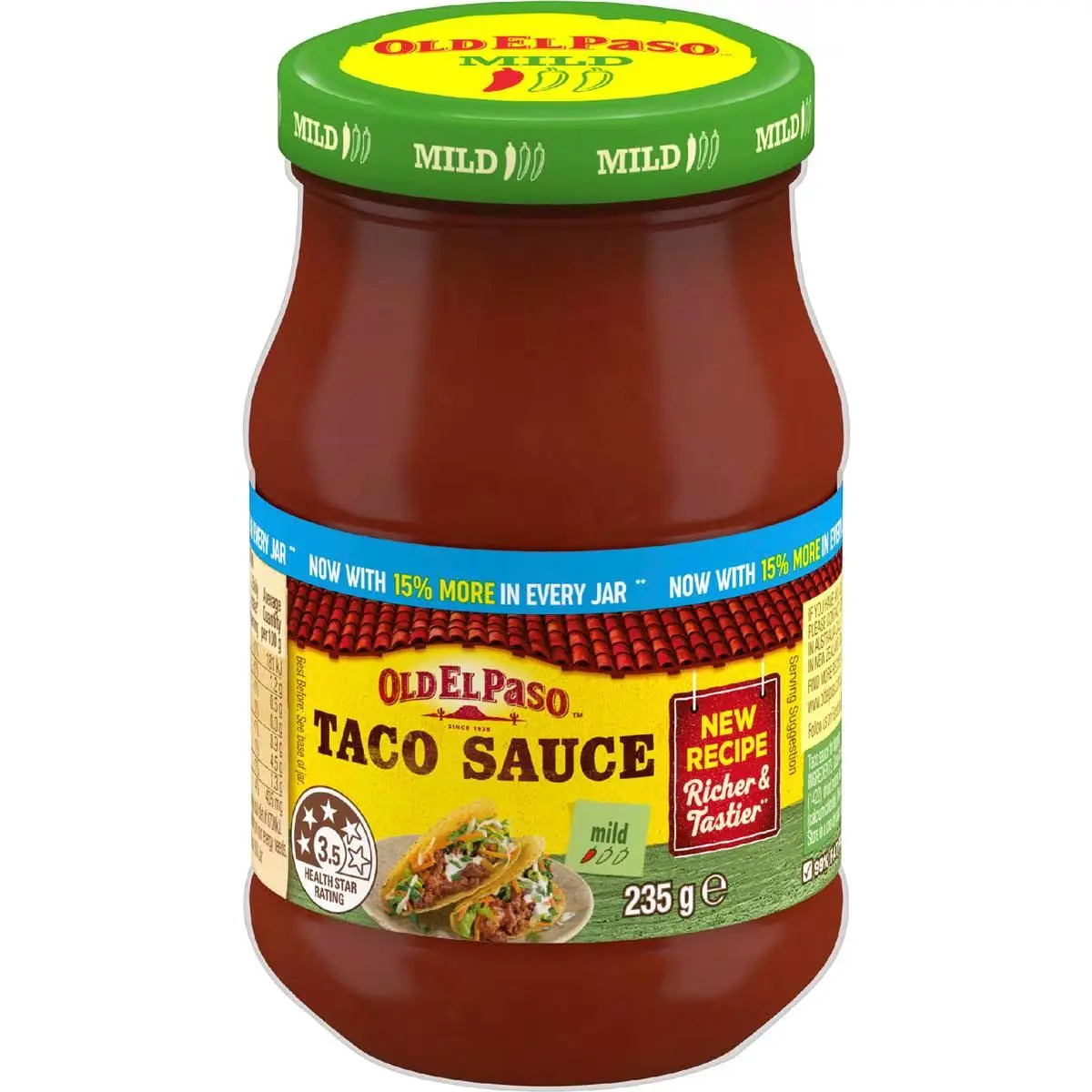 Old El Paso Topping Sauce Taco Mild 235g
