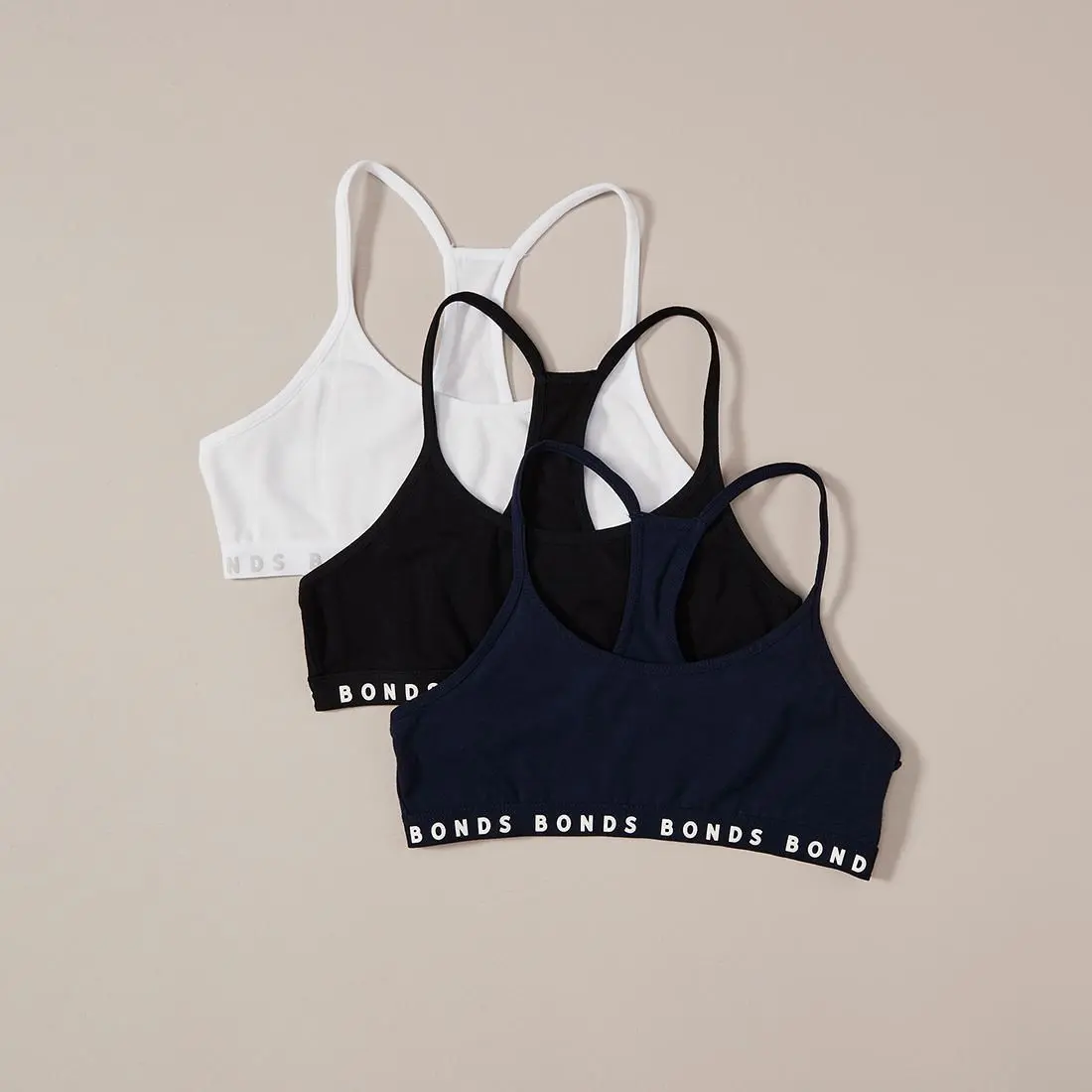 3 Pack Bonds Hipster Racer Crops