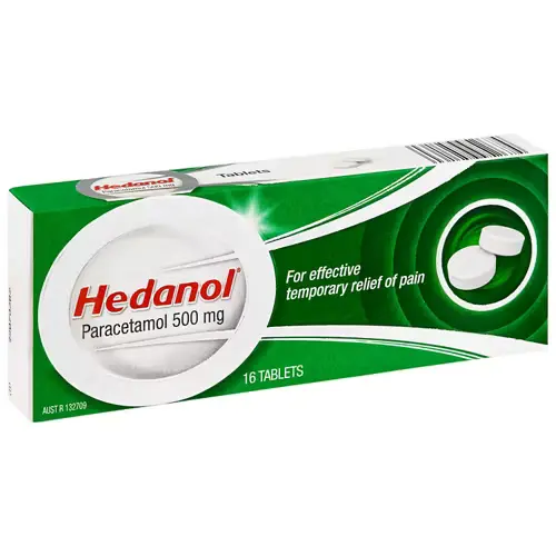 Hedanol Paracetamol 500 mg 16 Tablets
